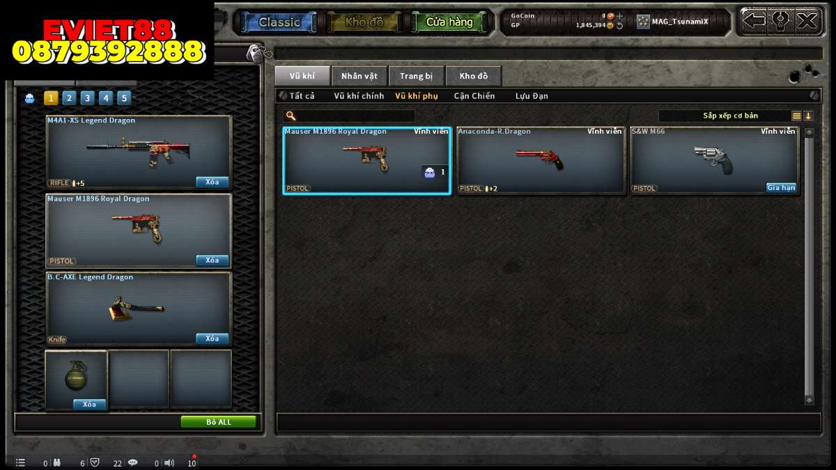 shop acc cf uy tin gia re